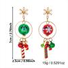 Star Women Christmas Tree Earrings Snowflake Holiday Earrings  Holiday Celebration