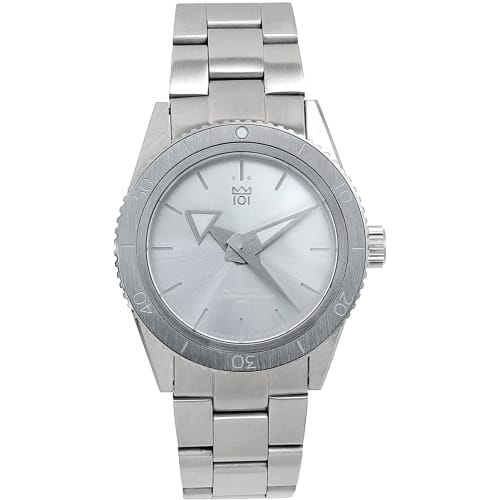 HYAKUICHI 101 No.10 Mechanical Diving Watch, 40mm, Silver