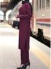 Spring Floral Abaya: Middle Eastern Muslim Women's Two-Piece Robe Suit