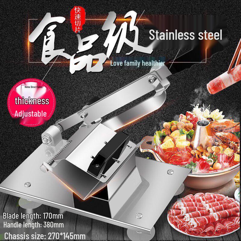 Chixing Manual Frozen Meat Slicer for Home and Commercial Use