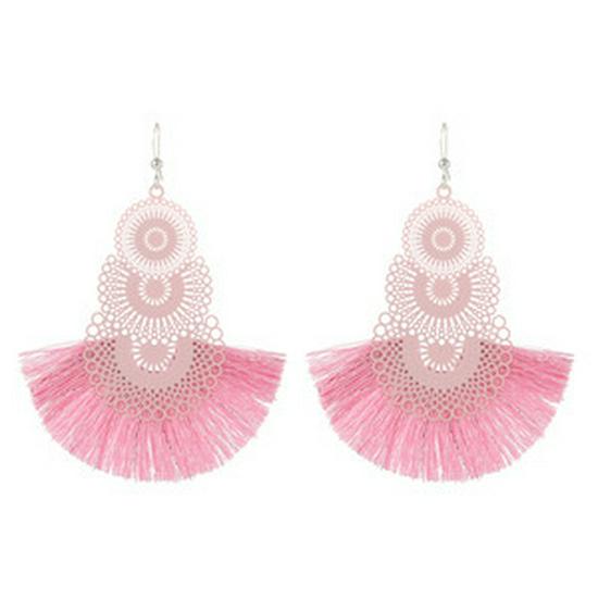 Chic Reflective Sequin Heart Dangle Earrings - Childlike Nightclub Fashion with Ear Hooks