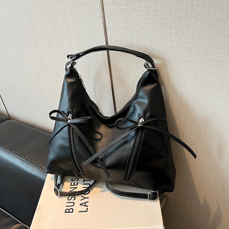 

Silver bag women s 2025 new backpack niche ballet style shoulder bag large capacity commuter multi-purpose backpack