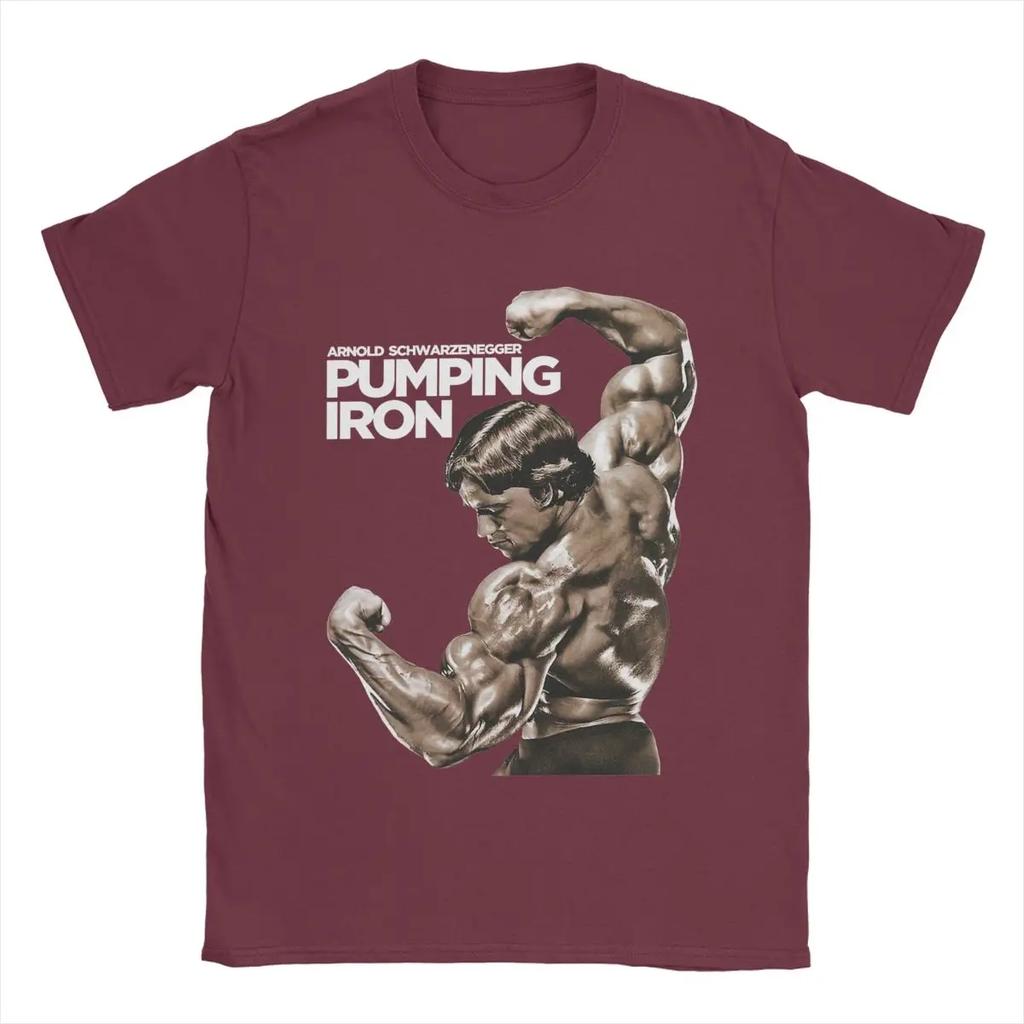Freizeit Arnold Schwarzenegger T-Shirt für Männer O Hals Baumwolle T Shirts Kurzarm T-Shirts Neue Ankunft Tops