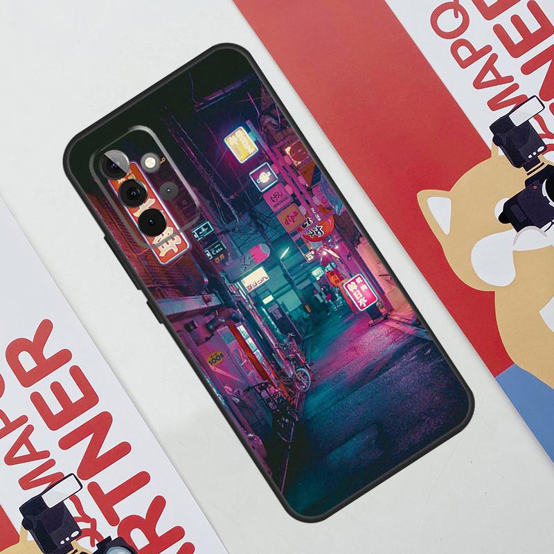 Japansk Nattstad Estetik Mobilskal För Samsung Galaxy A53 A33 A23 A13 A52 A32 A22 A12 A51 A71 A14 A24 A34 A54 A21S