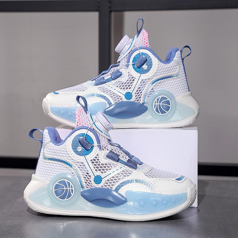 2025 boys shoes spring and autumn children's mesh breathable sports shoes medium and older boys boys rotating dunk sneakers summer