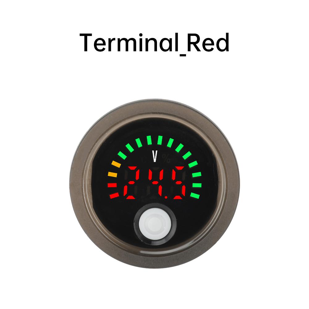 DC DC7-100V Mini LED Digital Voltmeter Waterproof Circular  Display Voltage Power Indicator Detector Tester Monitor