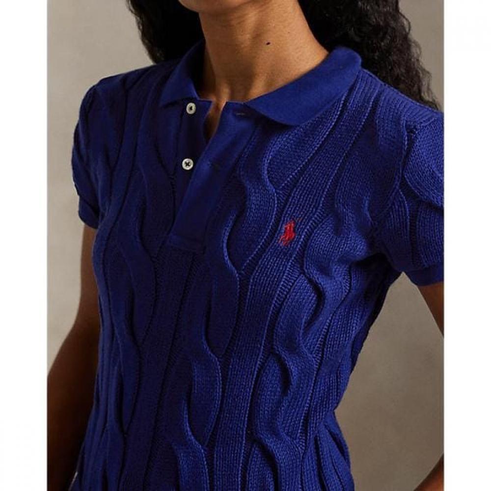 Polo Ralph Lauren Women S Cable Knit Cotton Polo Shirt Wmpokninb920294999