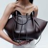 Nieuwe Vleugeltas, Litchi Patroon Leer Forensentas, Grote Capaciteit Tote Bag, High-end Gevoel Okseltas, Enkele Schouder Handtas