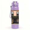 1PC Vintage Street Shop Facade 750ml Color Plastic Sports Water Bottle Leakproof Flip Straw Lid For Sports Office Home Use