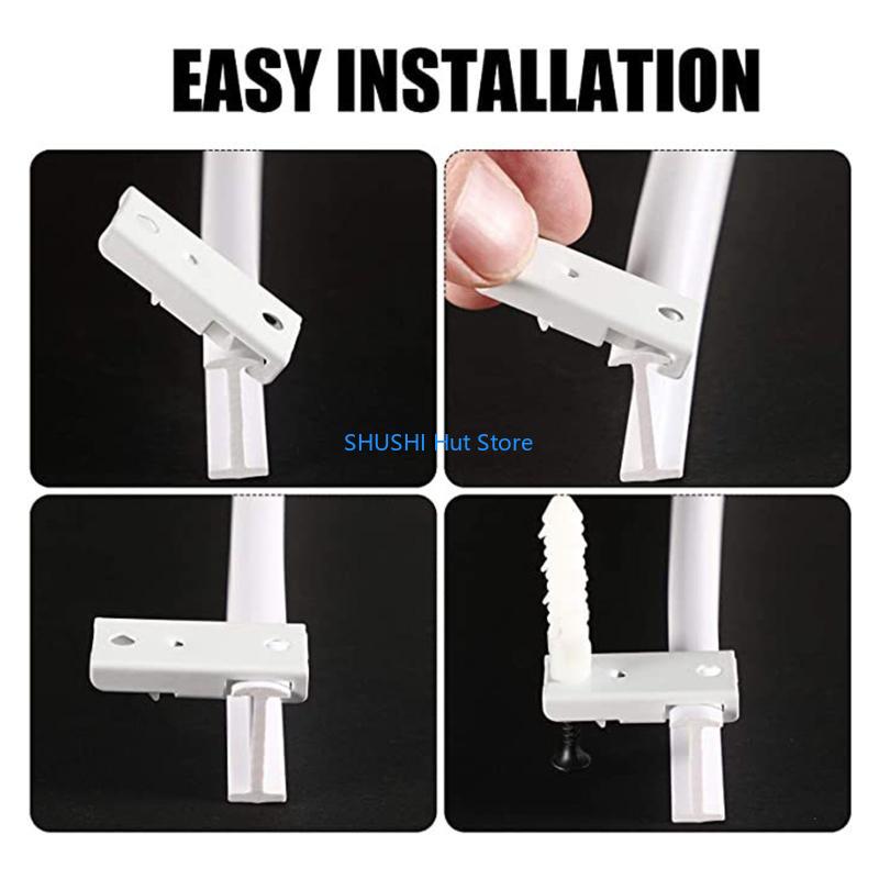 Ceiling Curtain Track Bendable Ceiling Mounted Curtain Track Flexible for Home D57B China Mainland