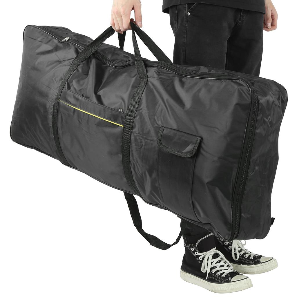 61‑Key Keyboard Bag Electronic Organ Piano Protective Case Waterproof Oxford Cloth Black