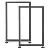 Table Legs, 740 x 450 mm (H x W) Square Steel Furniture Legs, Modular Design, Easy Assembly, 2204 lbs Max Load Heavy Duty, for Home Office Desk,