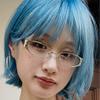 Retro metal rivet YK with degree, high myopia, plain flat glasses