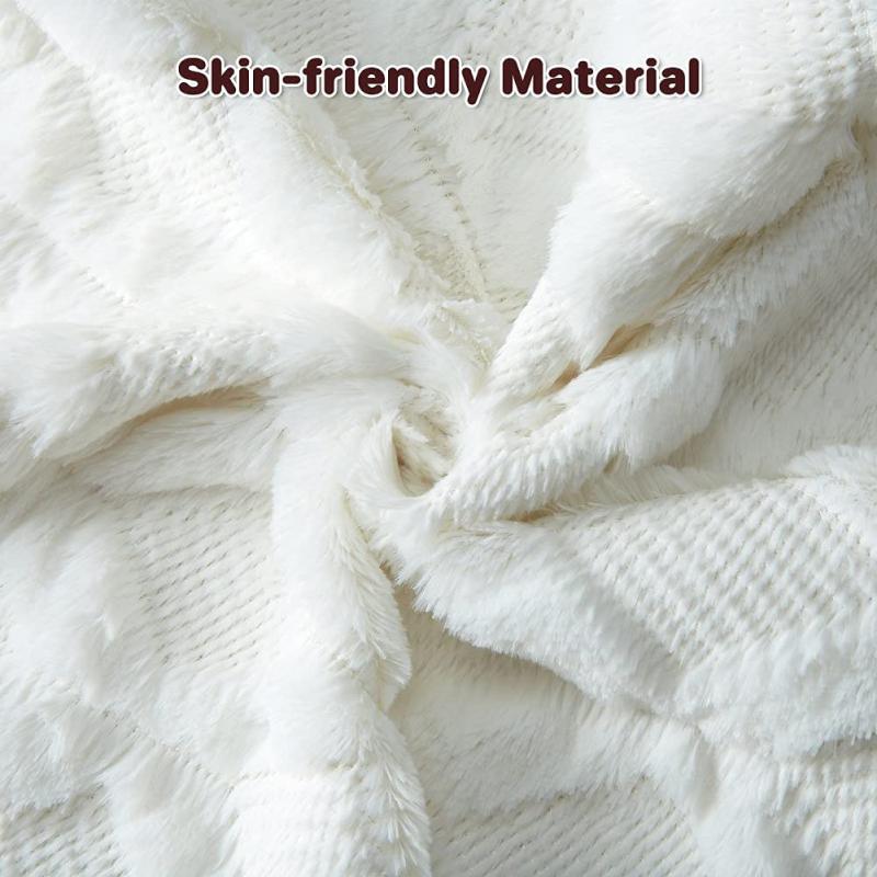 45x45cm Pillowcase Geometric Diamond Block Pattern Plush Cushion Cover Simple Home Sofa Cushion