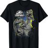 Jurassic World Raptors Dark Portrait T-Shirt