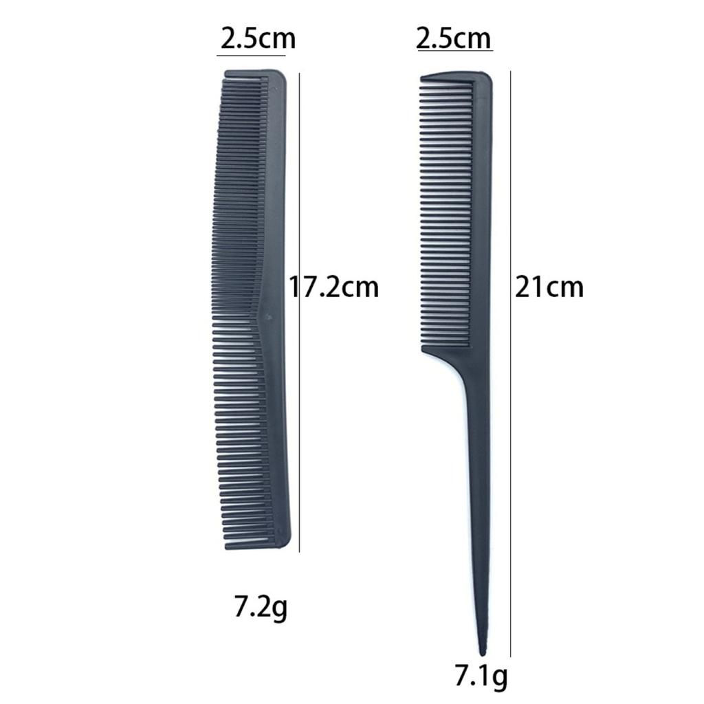 4-7pcs Hairdressing Combs Hair Clips Set Hairdresser Hair Cutting Comb Flat Texture Comb Curly Barber Combs Salon Styling Tools