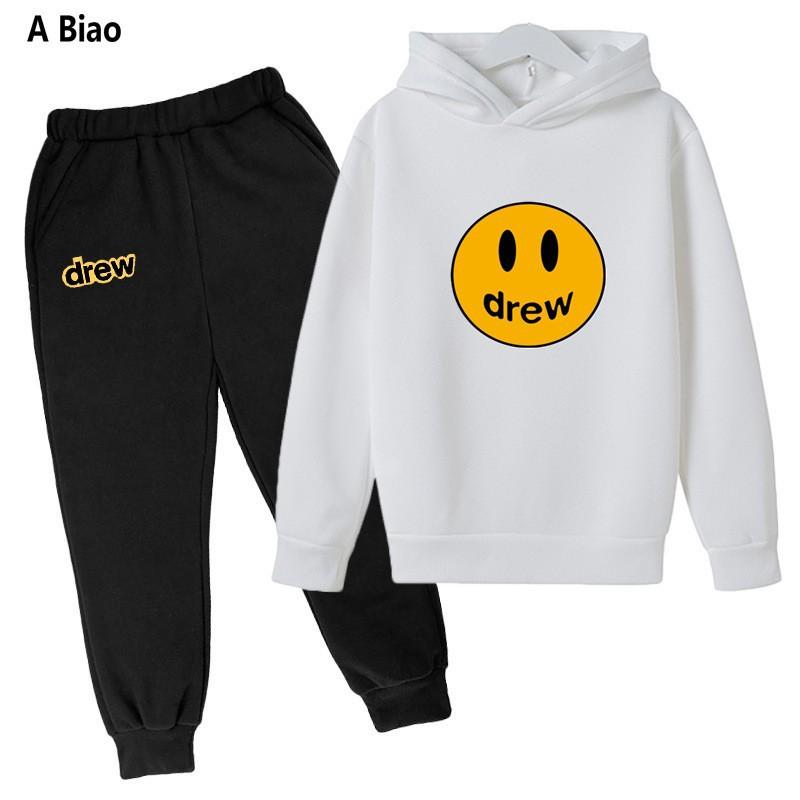 Children's fleece suit hooded children's clothing hip-hop casual spring and autumn suit