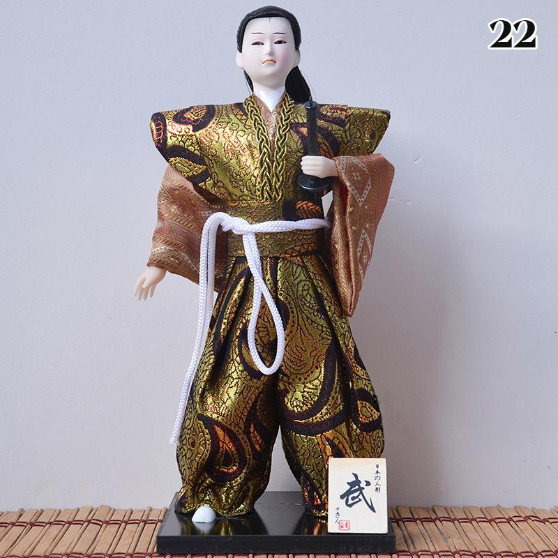 Japanese Samurai Ninja Figurines Dolls With Kimono Traditional Ninja Ornaments Home Decor Collection Arts Craft Gifts