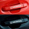 4pcs Car Emblem Wiper Stickers Wheel Window Handle Badge Decal For Honda Odyssey Mugen Fit CITY Civic Accord Jazz Accessories TT5