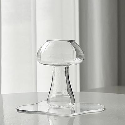 1pc/2pcs Mushroom Cocktail Glass Cup For Drinks Beer Creative Clear Wine Glasses Coffee Cups Drinkware Bar Tool