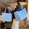 EVA Candy Color Large Capacity Beach Tote Bag