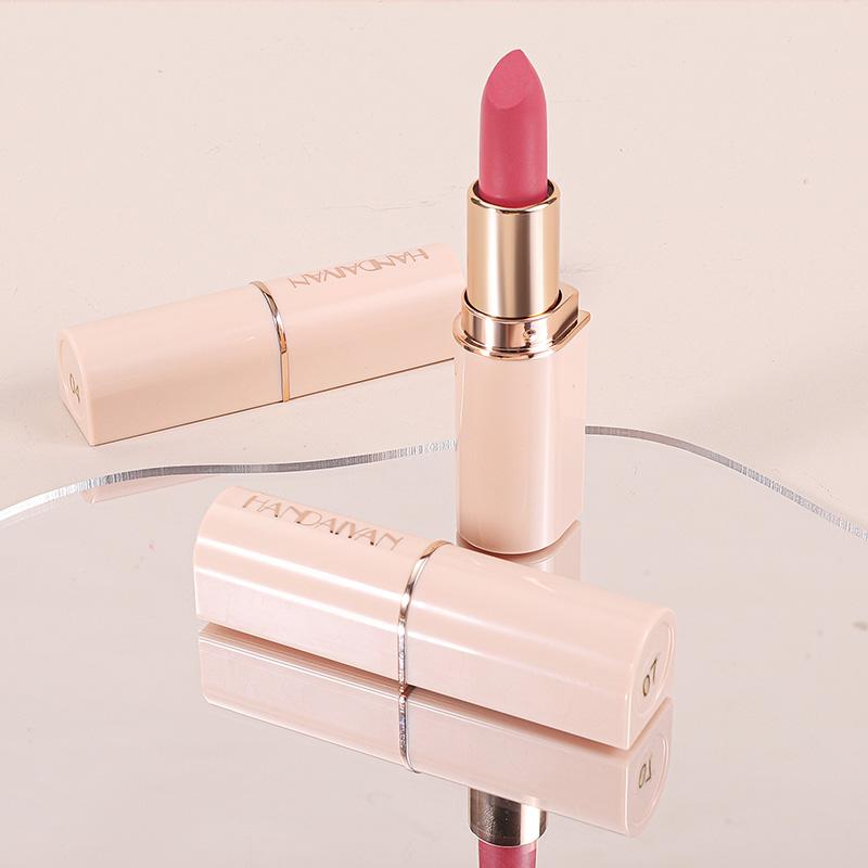 HANDAIYAN 8 Nude Velvet Lipstick Sexy Charm Texture Lipstick Waterproof Non-stick Cup Matte Lip Gloss