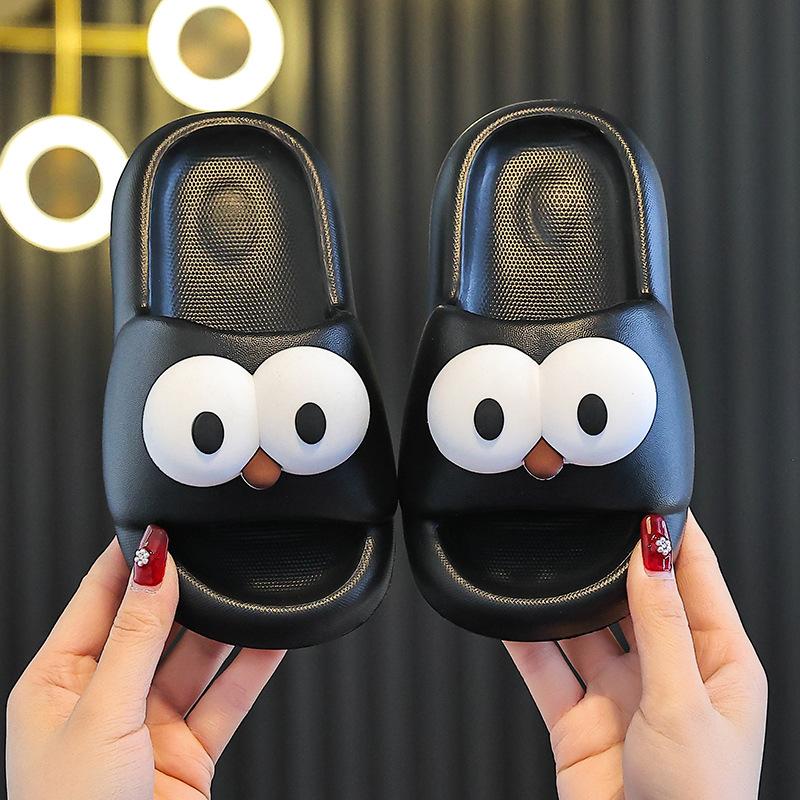 Children s summer slippers EVA Odor-resistant non-slip bathroom cartoon cute parent-child slippers 24-25