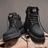 Men's Waterproof High-Top Leather Martin Boots, 2024 New Style Spring & Autumn Shoes for Men and Boys, Unisex Design.