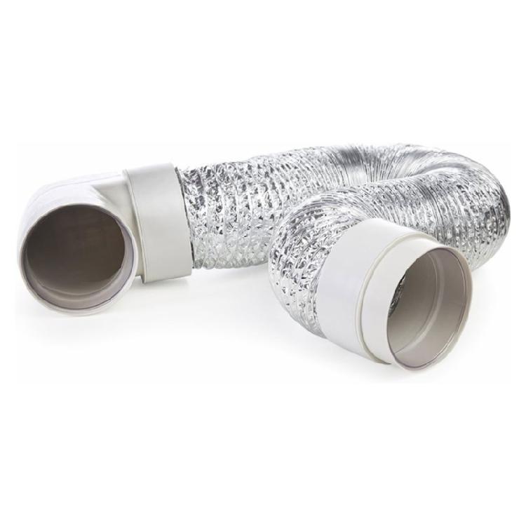 Dryer Vent Hose Flexible Dryer Ducting Tube Air Duct Aluminum Insulated Flexible Hose Kit Indoor Outdoor Ventilation