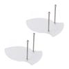 2PCS Sword Holder Rack Hangers Wall Mounted Axe Holder Stand Acrylic Wall Mount for Sword Axe