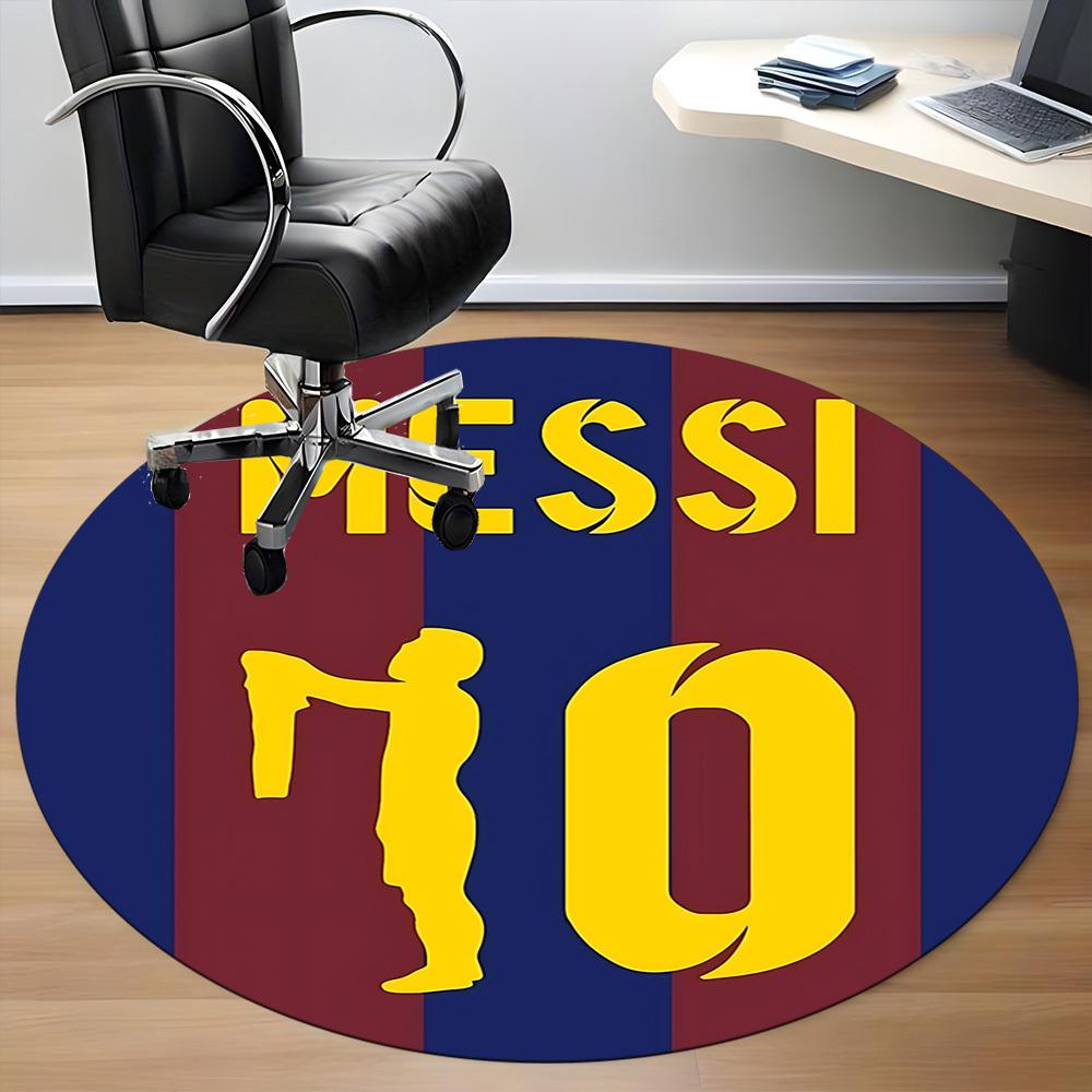 1pcMessi Number Office Round Area Rug,  Under Office Chairs Bedroom Living Room Home Decor A0928160