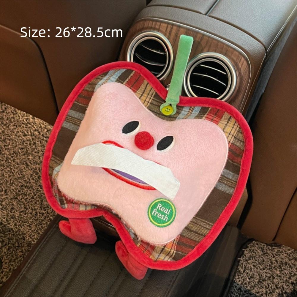 

Тканевые автомобильные коробки для салфеток, сумки для автомобильных мелочей в форме фруктов, украшение автомобильного интерьера A