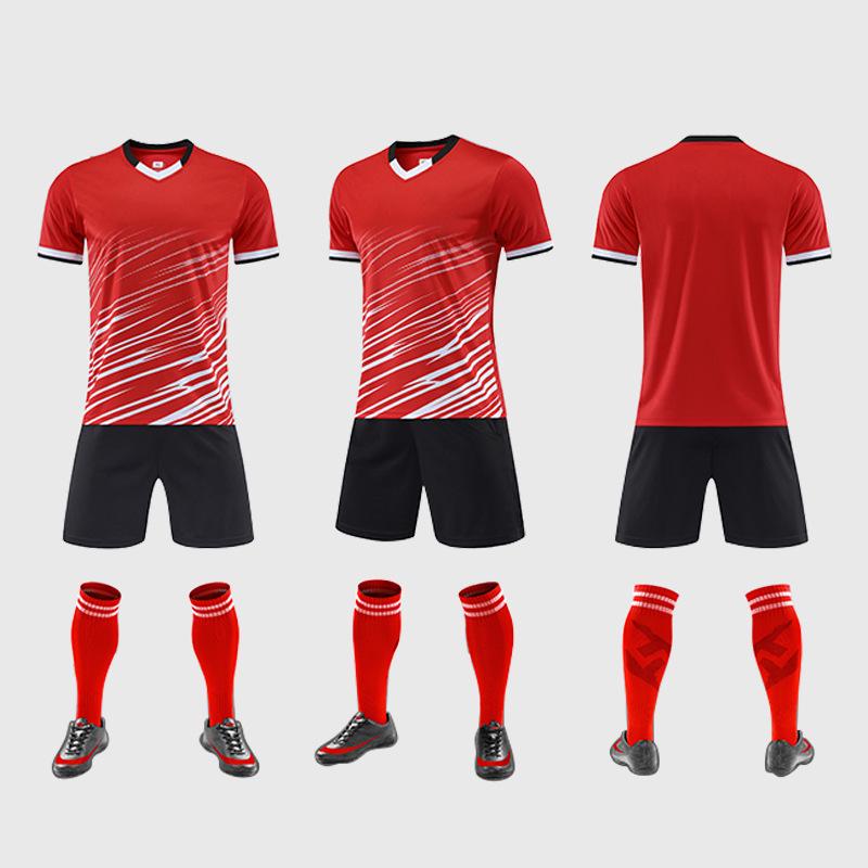 Schnelltrocknender, atmungsaktiver Fußball-Trainingstrikotanzug für Kinder – schweißabsorbierende Mannschaftsuniform für Jungen