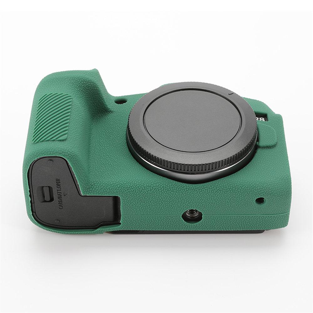 Soft Silicone Armor Camera Body Case For Canon EOS R8 Litchi Pattern Shockproof Cover
