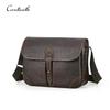Borsa a tracolla CONTACT'S in vera pelle per MacBook da 13,3 pollici da uomo, alta qualità, pelle resistente, tasche multi-scomparto, borsa vintage a spalla per Ipad