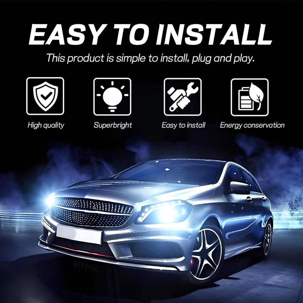 10PCS 194 Car LED Light Bulb, Super Bright T10 5050 5SMD LED Car Interior Light Bulb, 12V 168 T10 2825 Wedge Bulb Replacement for Dashboard Dome Map