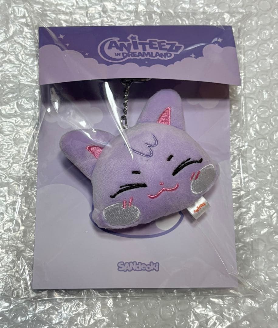 

[USED] ATEEZ Sun Mini Face Keyring Mini Sandgi Trading Card