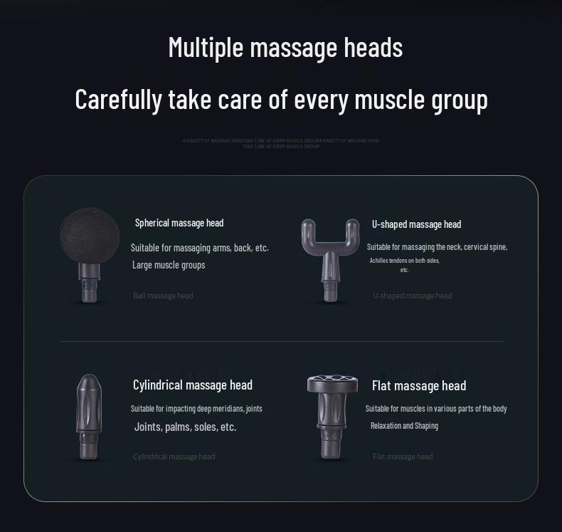 Smart Mini Percussion Fascia Massager - Portable Electric Muscle Relaxation Gun for Full Body.