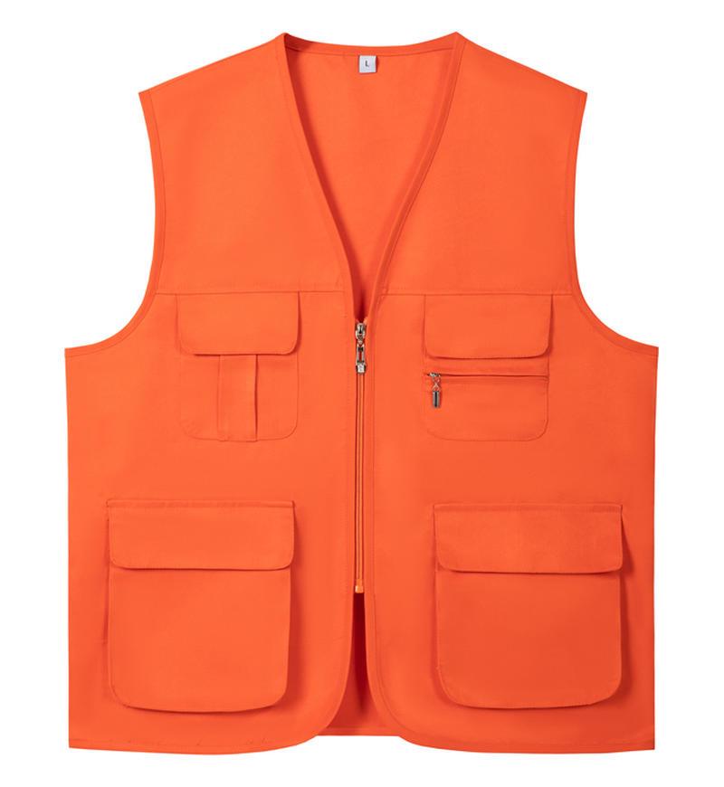 Gilet da Lavoro Rosso Personalizzato con Logo per Promozione di Squadra e Pubblicità