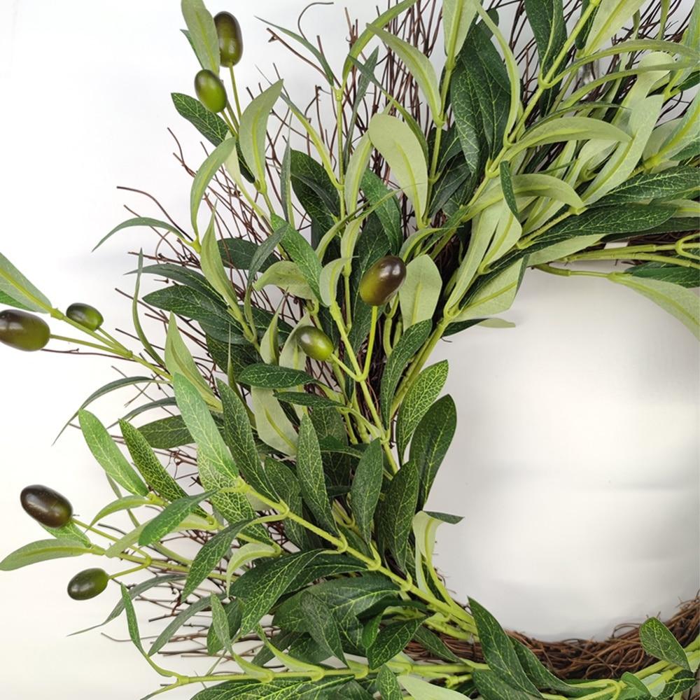 Olive Branch Wreath Wall Wedding Party Decor Spring Summer Garland
