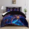 3pcs Soft And Comfortable Dragon Comforter Set Ancient Wild Animal Dragon Pattern Bedding Set Dragon Bedding Set 3D Cartoon