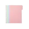 PP Plastic Index Page Dividers: A5 (20 Holes), B5 (26 Holes), A4 (30 Holes) - Color-Coded for Binder Classification