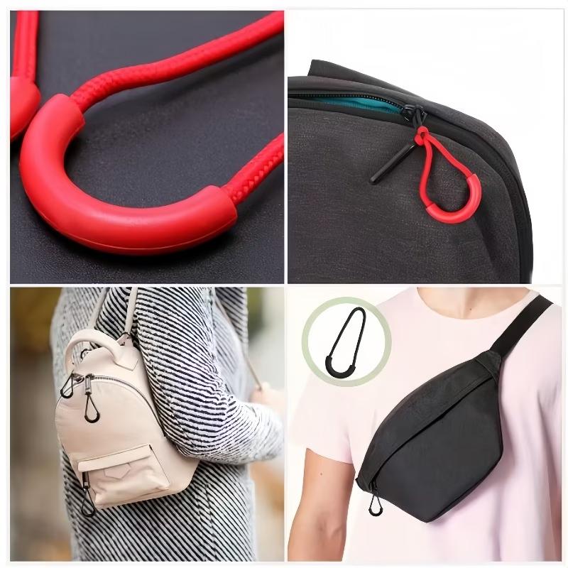 10 ks TPU šňůrka na zip Smíšená barva Hlavice zipu Tahák Tahák Koncovka lana Štítek Fixátor Zipová šňůrka pro oděvní tašky Příslušenství