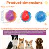 Dogs Interactive Toys Squeaky Dog Ball Strong Bite Resistance Squeaky Dog Toy for Training and Boredom Chew Ball Dogs Toys