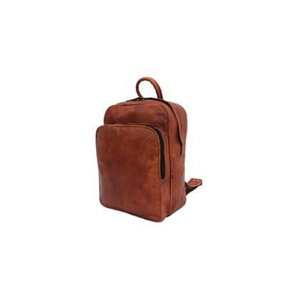 Goat Leather Backpack Shoulder Bag  Laptop Rucksack Office School Handbags