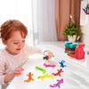 10 Pcs Stretchy Lizard Toys Rubber TPR Sticky Lizards Stress Relief Toy for Kids Adults Party Favors