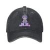 Ajul Sign Baseball Cap Vintage Distressed Denim Washed Music Sun Cap Unisex Style Outdoor Activities Adjustable Hats Cap