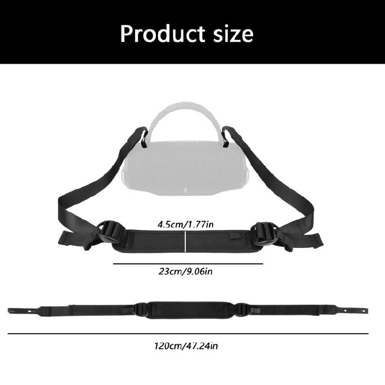 Multipurpose Speaker Carrying Solution Quick Adjust Mechanism Weather Resistant Shoulder Strap Replacement