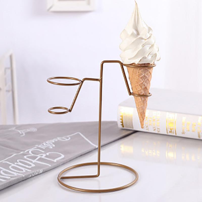 Ice Cream Stand Birthday Wedding Iron Structure Party Practical Display Holder