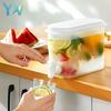 Dispensador de Água Cold Brew de 3,5L com Torneira Jarra para Chá Gelado Limonada e Armazenamento na Geladeira Fabricante de Bebidas para Cozinha Doméstica